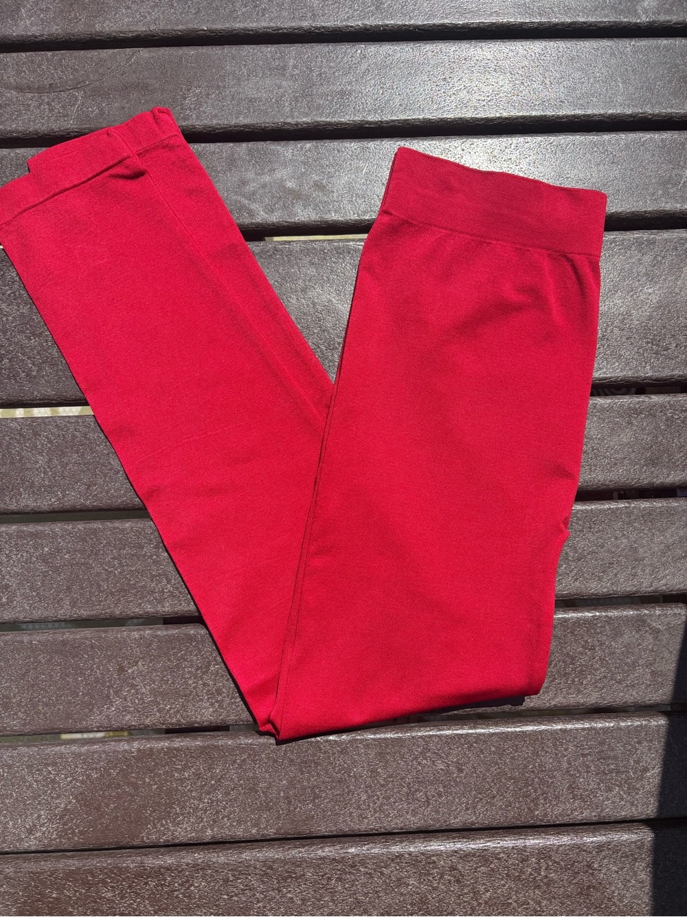 Red Stretch Leggings